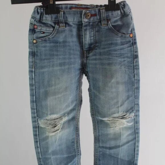 Boys Tommy Hilfiger Light Wash Denim Size 3T - Picture 1 of 5